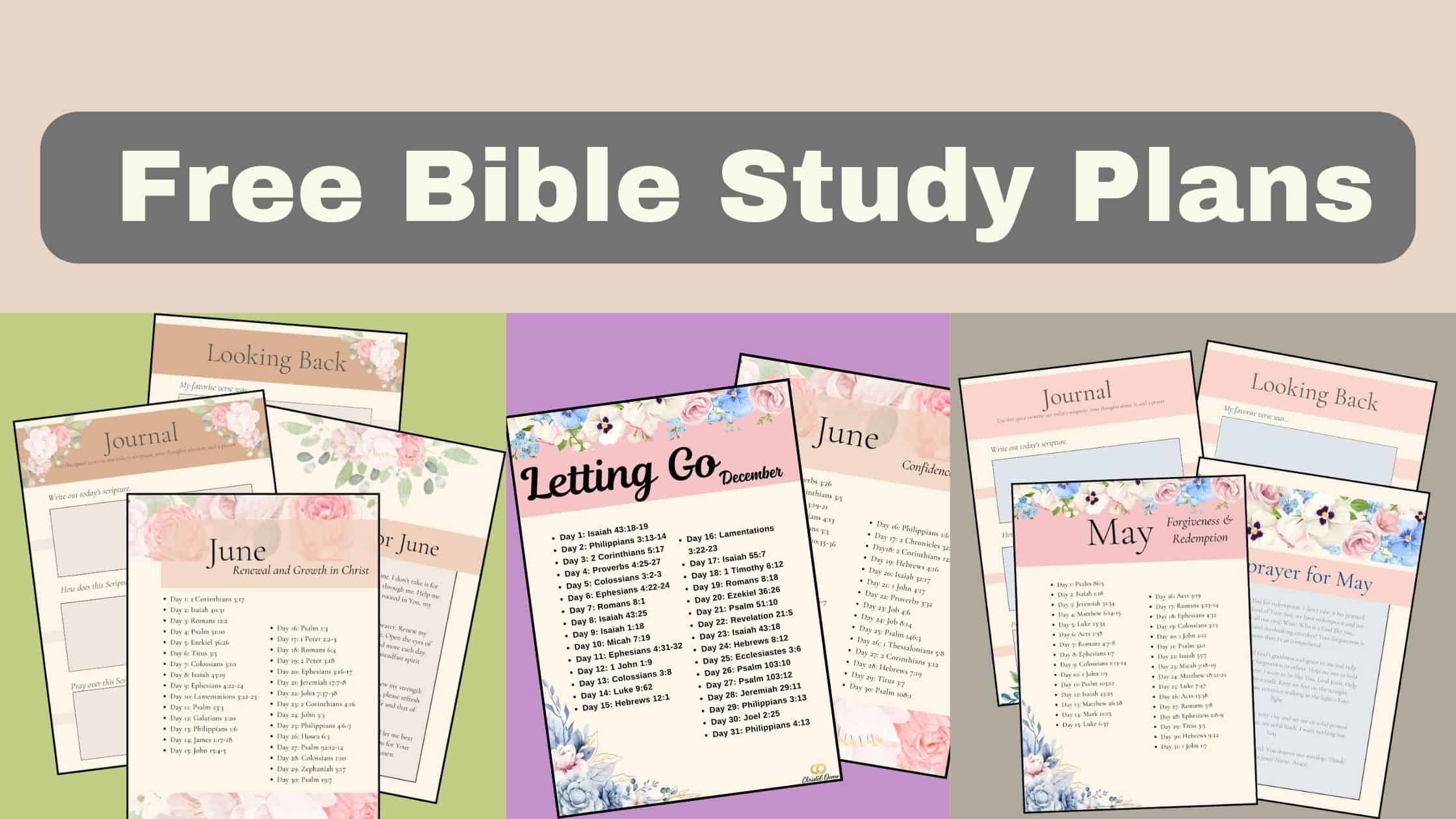 Free Topical Bible Study Plans Christel Owoo