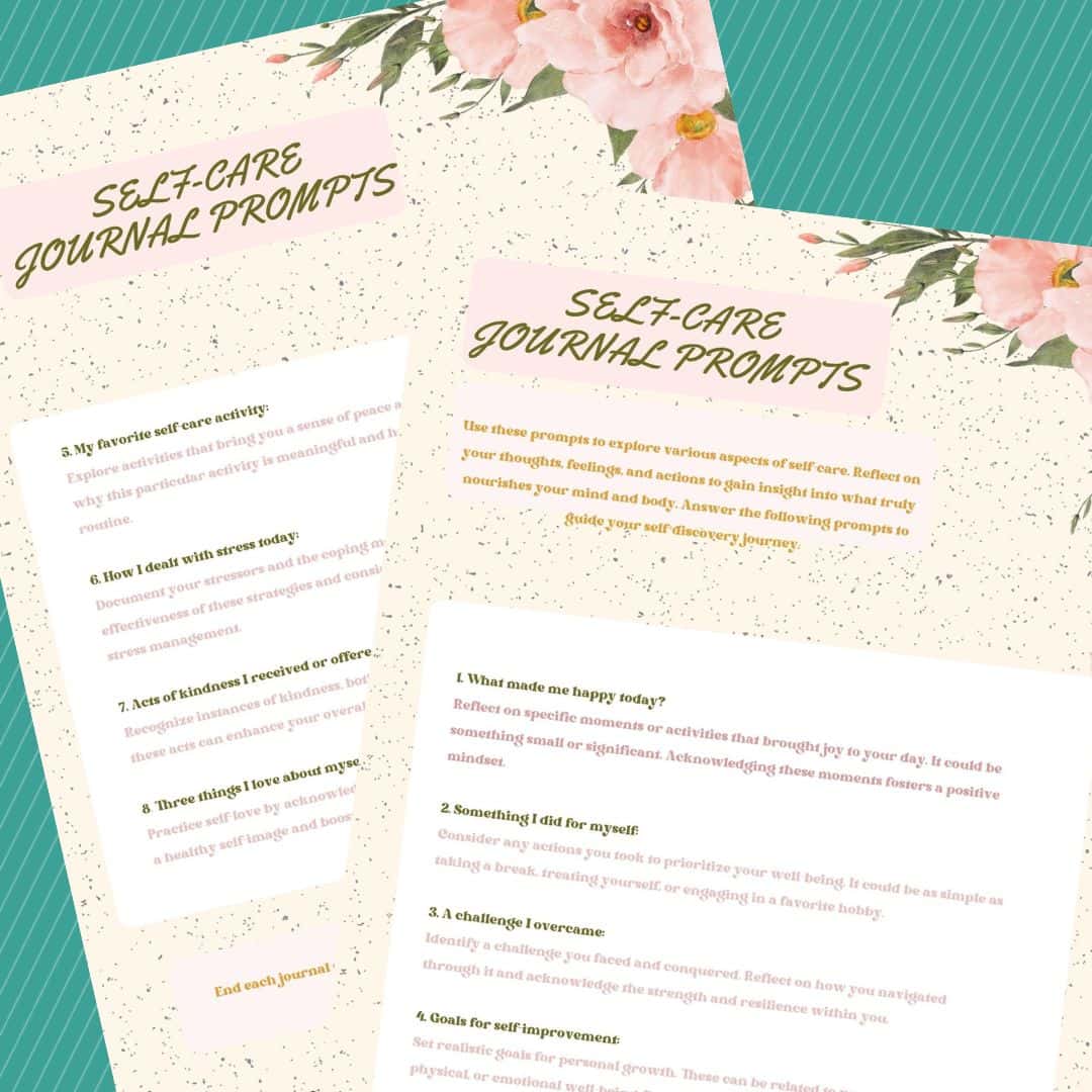 14 Free Self Care Journal Printables For Women (pdf) • Christel Owoo