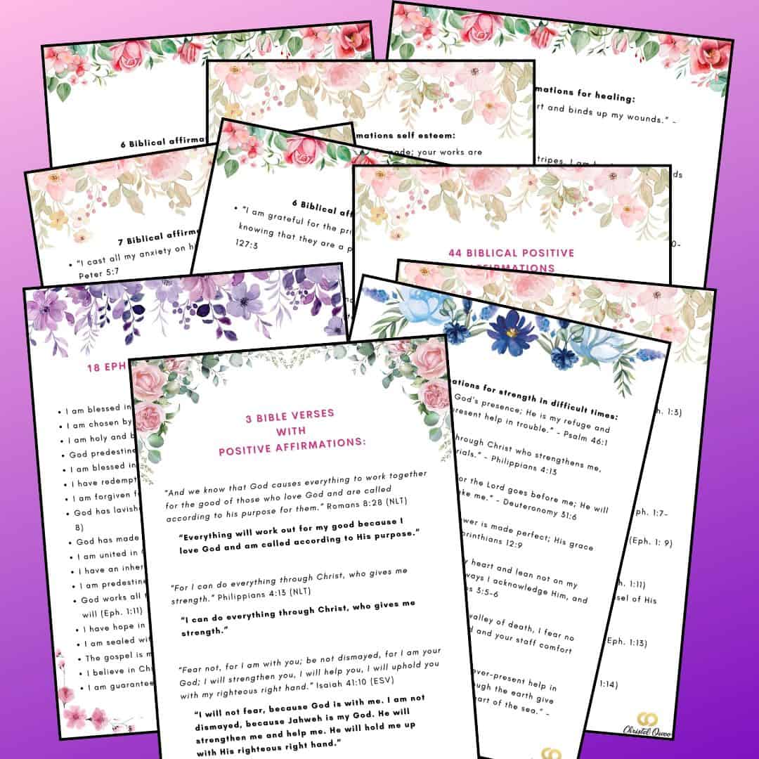 95 Biblical Positive Affirmations With Free Printable • Christel Owoo